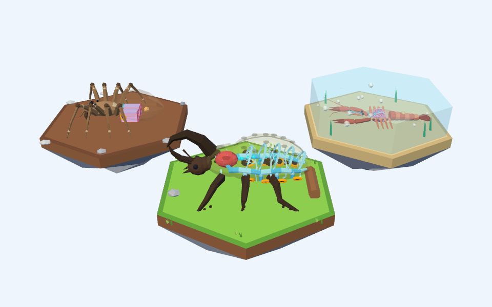 نموذج ثلاثيّ الأبعاد بأسلوب Low Poly — كيف تتنفس المفصليات؟