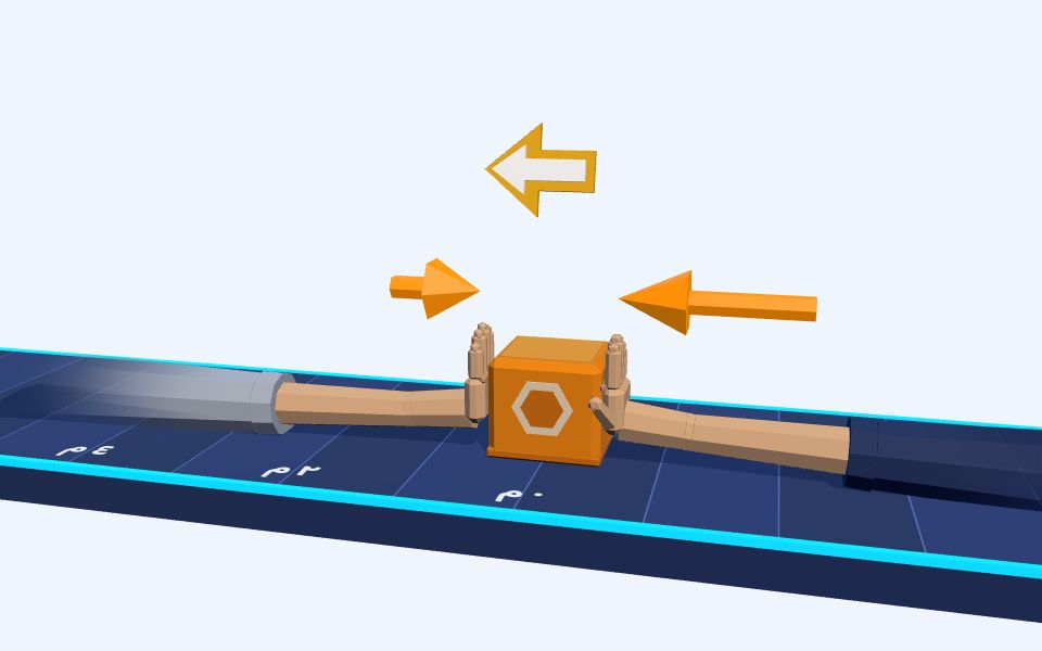 نموذج ثلاثيّ الأبعاد بأسلوب Low Poly — القوة المحصلة والقانون الأول لنيوتن
