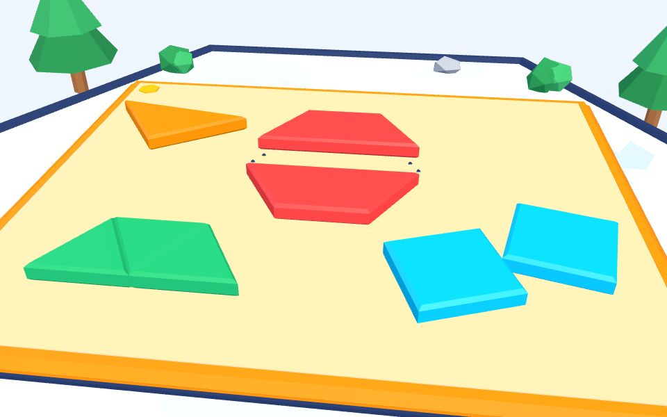 نموذج ثلاثيّ الأبعاد بأسلوب Low Poly — تكوين الأشكال: القطع المستوية
