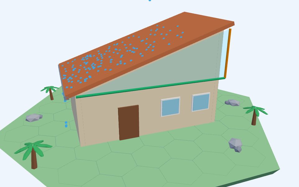 نموذج ثلاثيّ الأبعاد بأسلوب Low Poly — ميل السطح: بوصة لكل قدم
