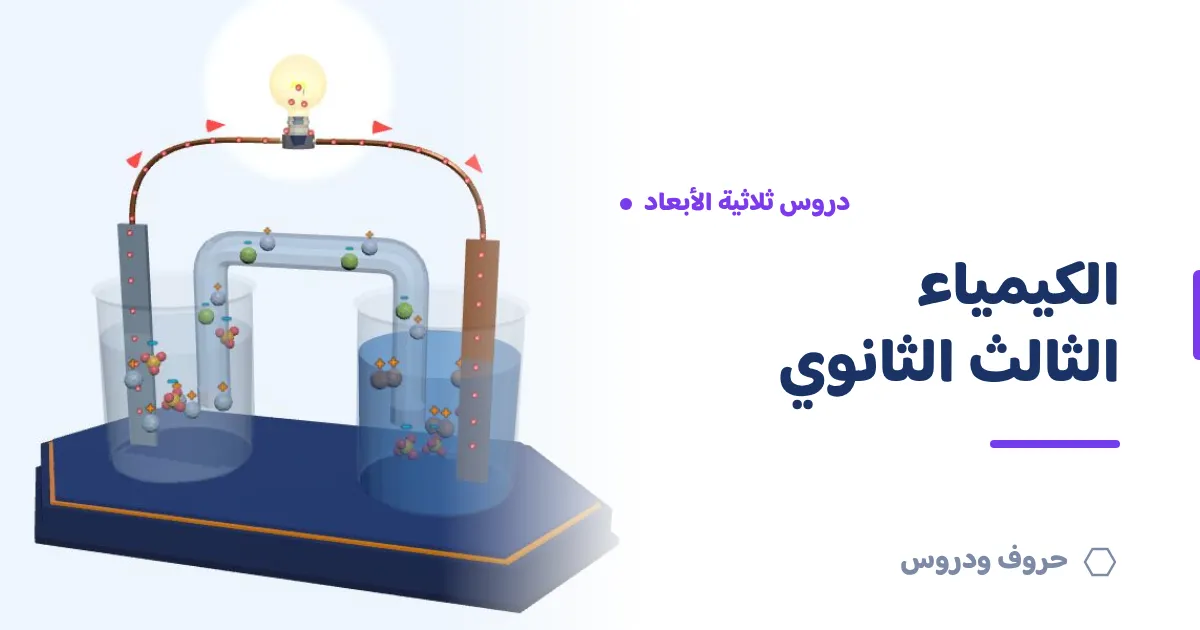 دروس الكيمياء ثلاثية الأبعاد للصف الثالث الثانوي — حروف و دروس