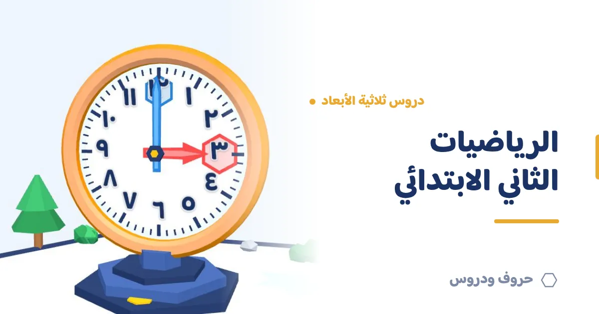 دروس الرياضيات ثلاثية الأبعاد للصف الثاني الابتدائي — حروف و دروس