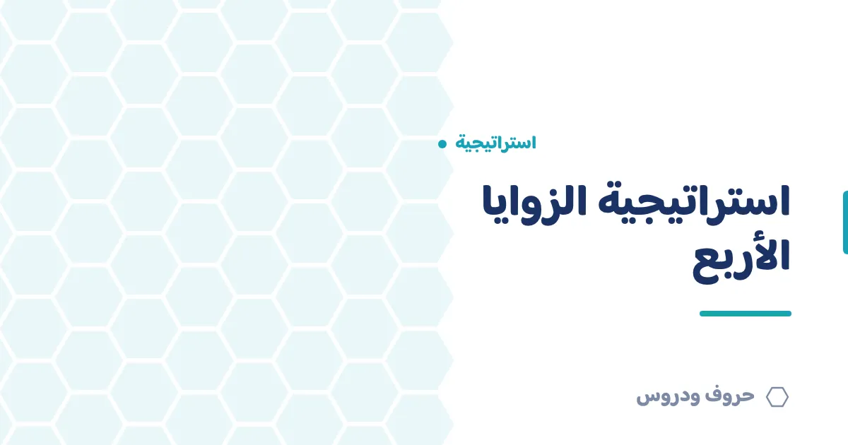 استراتيجية الزوايا الأربع: شرحها وطريقة تطبيقها في فصلك — حروف و دروس