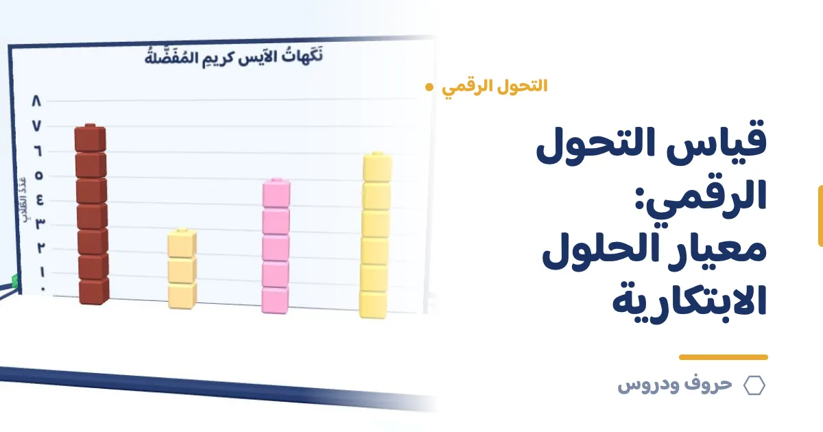 قياس التحول الرقمي: دليل معيار الحلول الابتكارية للجهات الحكومية — حروف و دروس